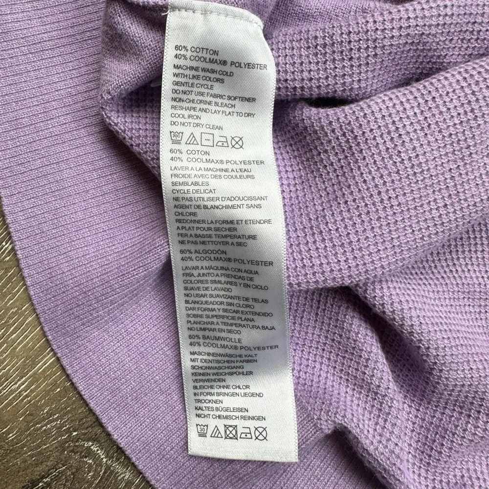 Tommy Bahama Mens Purple Coolmax Cotton Quarter Zip Sweater Knit Pullover 3XL